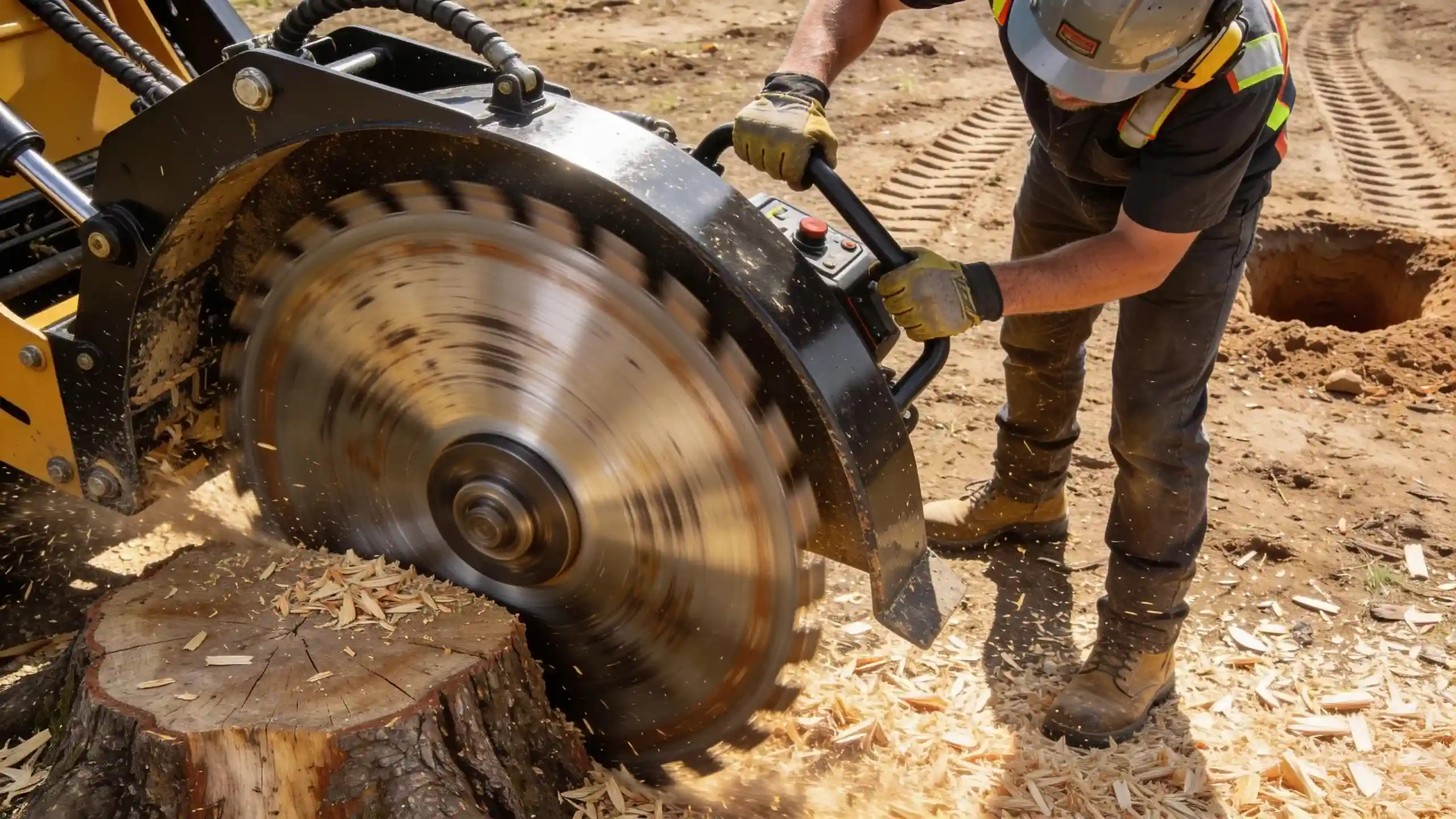 Residential tree care professionals maintaining healthy trees at a Woodstock, GA home