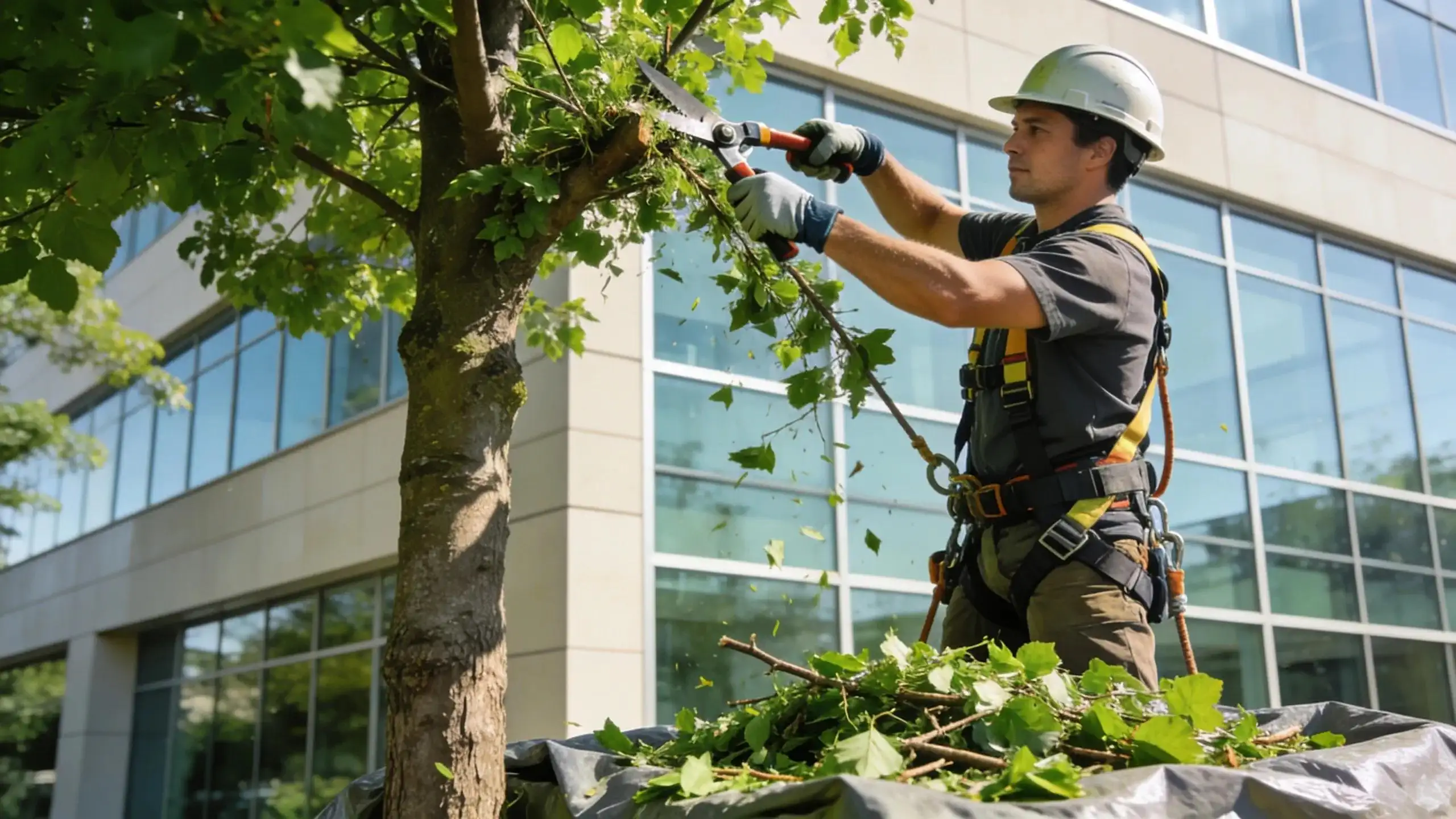 Professional tree pruning improving long-term tree health and structural integrity.